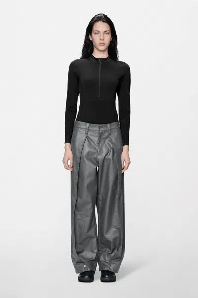 Rains Heavy Woven Pants Wide In Asphalt