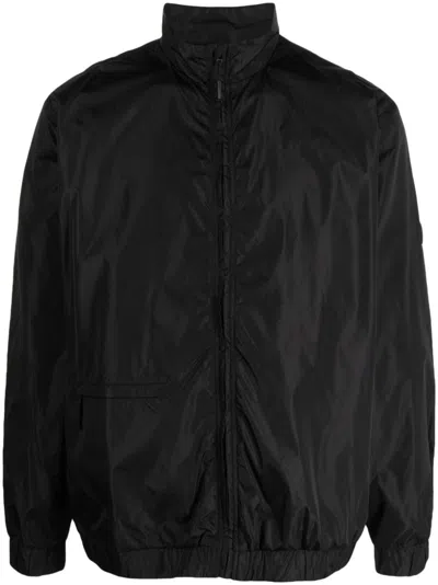 Rains High-neck Lightweight Jacket In Schwarz