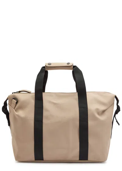 Rains Hilo Weekend Small Rubberised Holdall In Sand