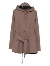 Rains Waterproof Rain Jacket In Brown
