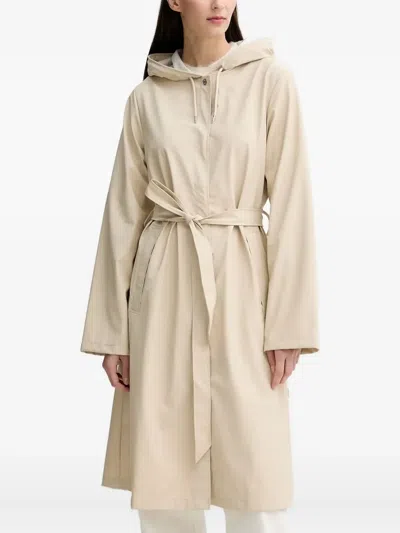 Rains Regenmantel Mit Kapuze In Neutral