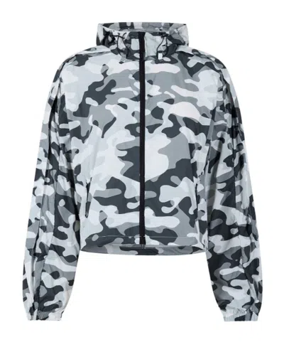 Rains Hooded Casual Jacket In Blue