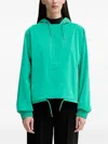 Rains Hooded Drawstring Jacket In Green