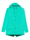 Rains Hooded Jacket In Blue