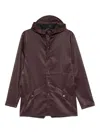Rains Hooded Jacket In Red