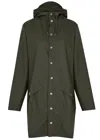 Rains Long Jacket Art 12020 Taglia Xl Green In Dark Green