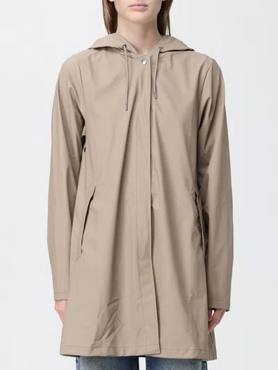 Rains Hooded Waterproof Polyester Raincoat In Multi