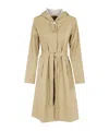 Rains A-line Longer With Jacket In Sand In Nude