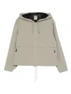 Rains Hooded Zip-fastening Jacket In Gray