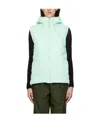 Rains Loop Waterproof Vest In Mineral In Blue