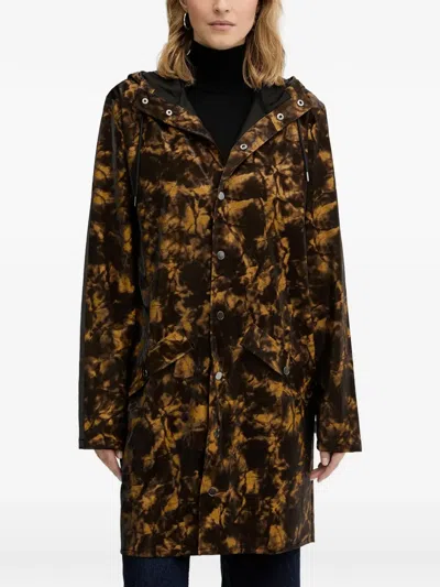 Rains Hoodedrain Coat In Brown