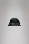Rains Insulated Ripstop Bucket Hat In Black