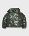 Rains Alta Vision Short Puffer Jacket Swamp In Green