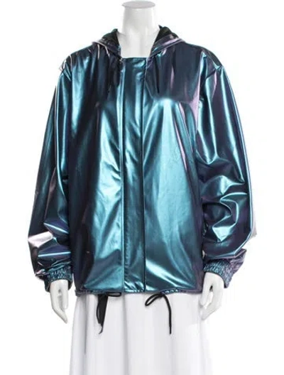 Pre-owned Rains Jacket In Blue