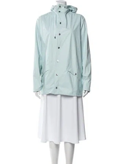 Pre-owned Rains Jacket In Blue