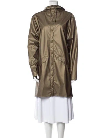 Pre-owned Rains Jacket In Brown