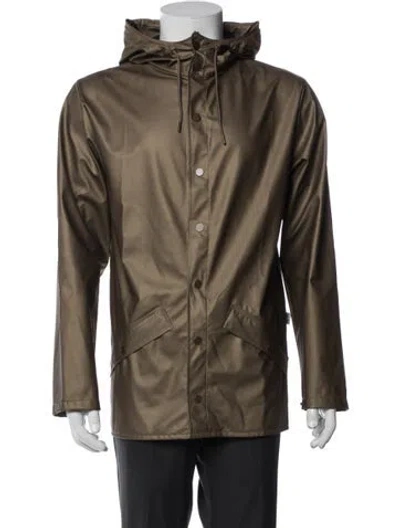 Pre-owned Rains Jacket In Brown