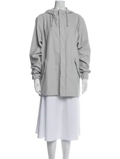 Pre-owned Rains Jacket In Gray