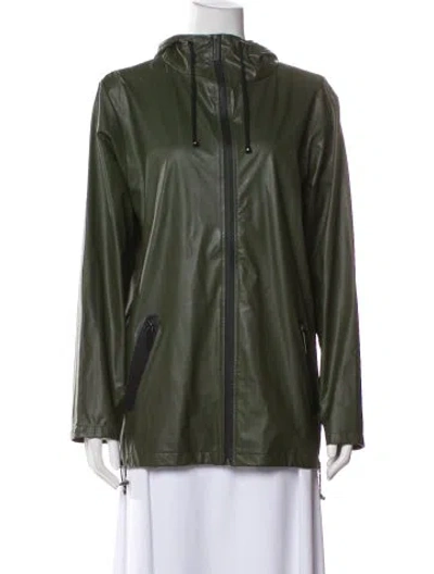 Pre-owned Rains Jacket In Green