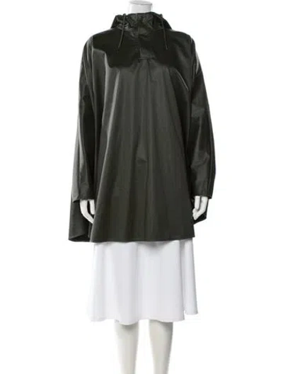 Pre-owned Rains Jacket In Green