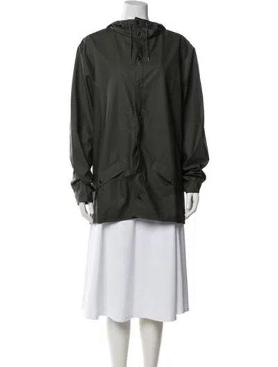 Pre-owned Rains Jacket In Green