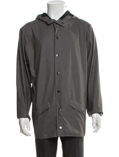 Pre-owned Rains Jacket In Grey