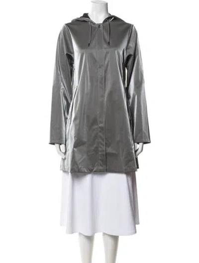 Pre-owned Rains Jacket In Grey
