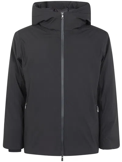 Rains Jacket Hooded "sarna W4t3 Puffer" In Black
