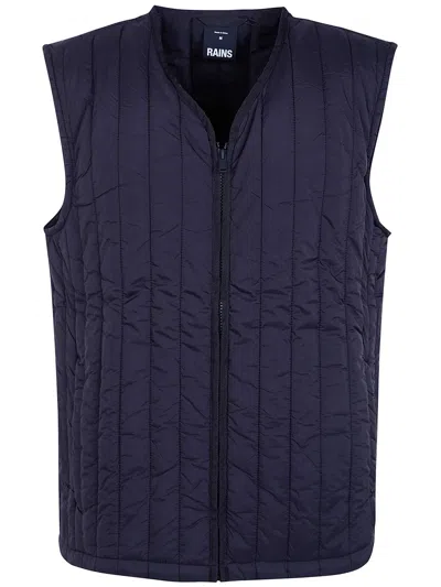 Rains Jacket Liner "t1 Banja" In Blue