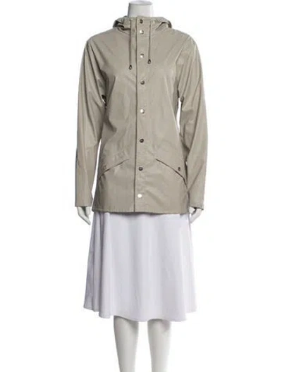 Pre-owned Rains Jacket In Neutrals