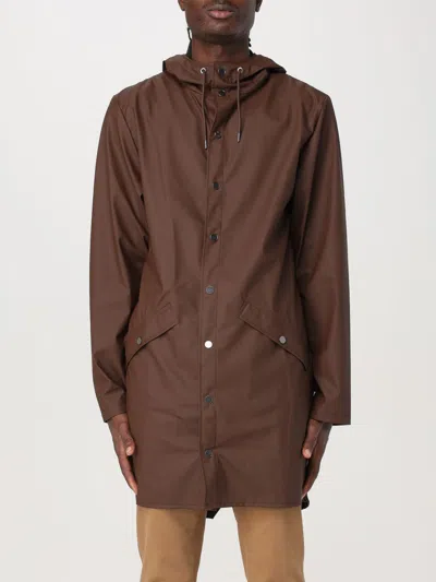 RAINS JACKET RAINS MEN COLOR BROWN,411443032