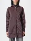 Rains Jacket  Woman Color Burgundy In Burgundy