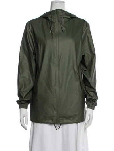 Pre-owned Rains Jacket W/ Tags In Green