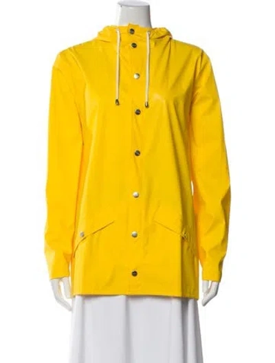 Pre-owned Rains Jacket In Yellow