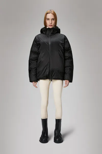 Rains Kevo Puffer Jacket In Black