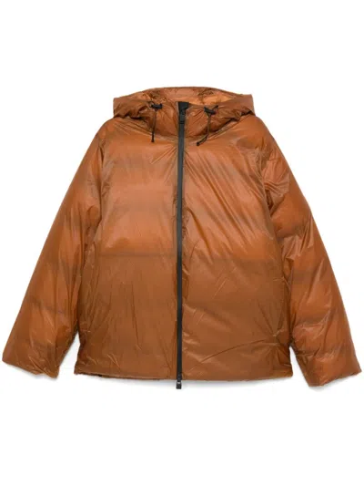 Rains Kevo Puffer Jacket In Rust