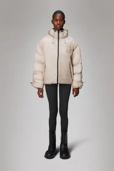 Rains Kevo Vision Puffer Jacket In Neutral