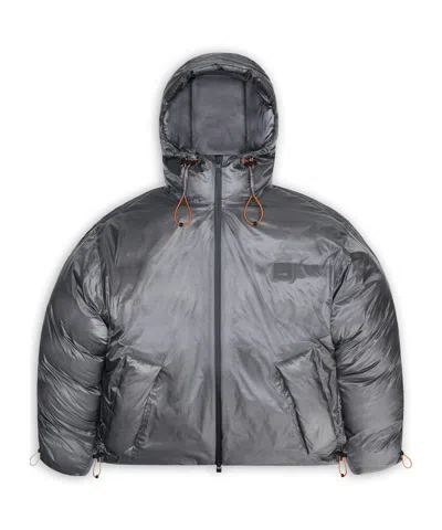 Rains Kevo Vision Puffer Jacket In Gray