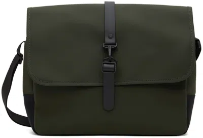 Rains Khaki Messenger Bag In Green