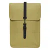 Rains Khaki Waterproof Mini Backpack In Beige