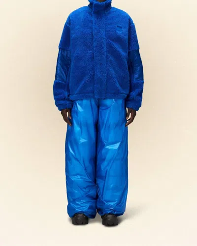 Rains Kofu Fleece Bomber In Waves In Multi