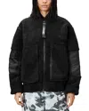 Rains Kofu Fleece Coat In Black
