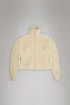 Rains Kofu Fleece Short Jacket In Sand