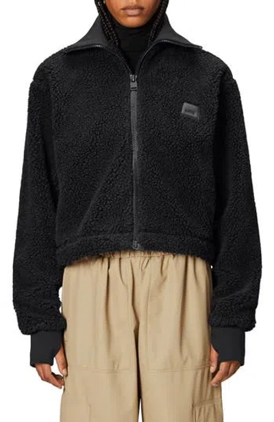 Rains Kofu Short Fleece Jacket In Black