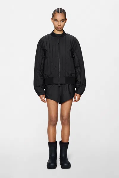 Rains Koya Vision Bomber Jacket In Black