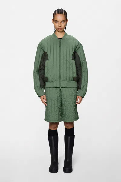 Rains Koya Vision Bomber Jacket In Green