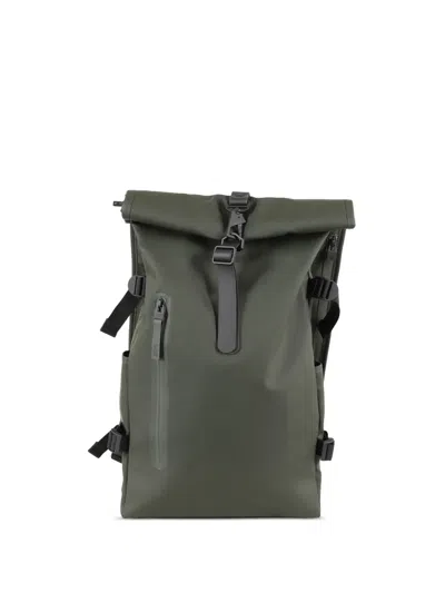 Rains Large Roll-top Backpack In 绿色
