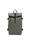 Rains Large Rolltop Backpack In Green