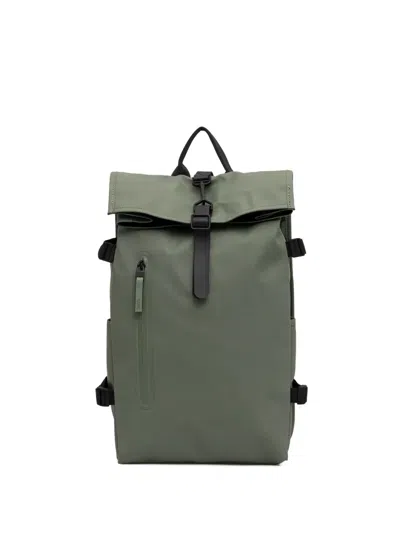 Rains Large Rolltop Backpack In Green