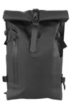 Rains Large Rolltop Rucksack In Black